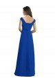 Shop Draped Shoulder V-Neck Long Chiffon Bridesmaid Dress Sydney