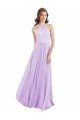 Halter Chiffon A-Line Bridesmaid Dress with Flounce Back Sydney