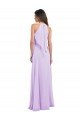 Halter Chiffon A-Line Bridesmaid Dress with Flounce Back Sydney