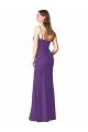 Shop Strapless Chiffon Bridesmaid Dress with Pleated Wrap Bodice and Side Slit Sydney