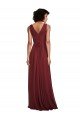 Shop Sleeveless V-Neck Pleated Chiffon Bridesmaid Dress Sydney