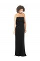 Strapless Chiffon Bridesmaid Dress with cascading Flounce Crop Top Bodice Sydney