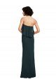 Strapless Chiffon Bridesmaid Dress with cascading Flounce Crop Top Bodice Sydney