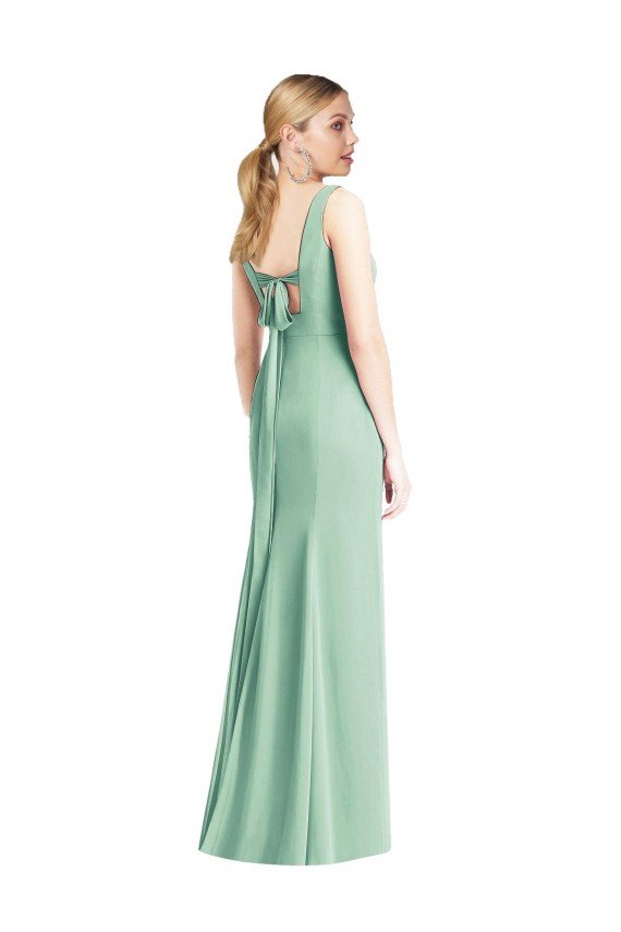 Shop Sleeveless Tie Back Chiffon Trumpet Chiffon Bridesmaid Dress Sydney