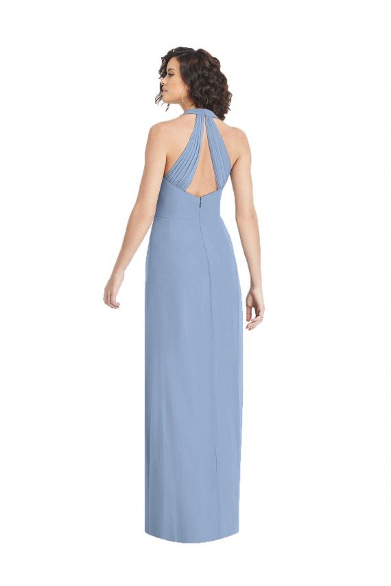 Shop V-Neck Halter Back Straps Chiffon Formal Bridesmaid Dress Sydney