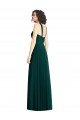 Draped Halter Neck Long Chiffon Bridesmaid Dress with Low Back Sydney