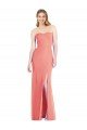 Shop Strapless Chiffon Trumpet Bridesmaid Dress with Front Slit Sydney