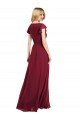 Shop Flutter Sleeves Faux Wrap Chiffon Bridesmaid Dress Sydney