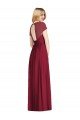 Shop V-Neck Cap Sleeves Sheer Back Chiffon Bridesmaid Dress Sydney