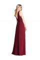 Plunging V-Back Long Full Length Chiffon Bridesmaid Dress Sydney