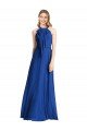 Plunging V-Back Long Full Length Chiffon Bridesmaid Dress Sydney