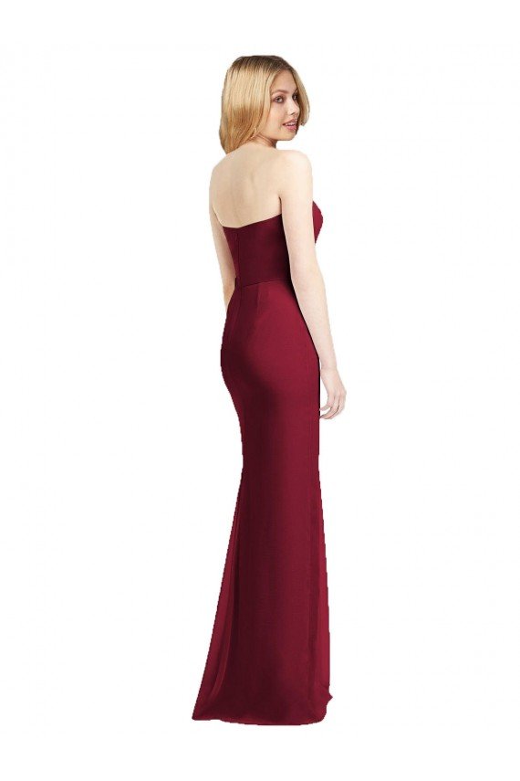 Shop Sweetheart Neckline Lux Chiffon Bridesmaid Dress with Side Slit Sydney