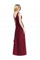 Sleeveless V-Neck Chiffon Wrap Bridesmaid Dress Sydney