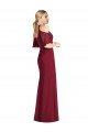 Shop Ruffle Cold-Shoulder Mermaid Chiffon Maxi Bridesmaid Dress Sydney