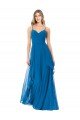 Shop Simple Sweetheart Chiffon Bridesmaid Dress with Cascading Overlay Sydney