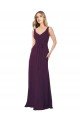 Shop Long Chiffon Bridesmaid Dress with Front Bow Sydney