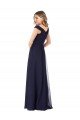 Off the Shoulder Classic Chiffon Bridesmaid Dress with Draped Bodice Sydney