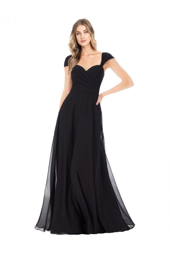 Shop Sweetheart Cap Sleeves Chiffon Bridesmaid Dress Sydney