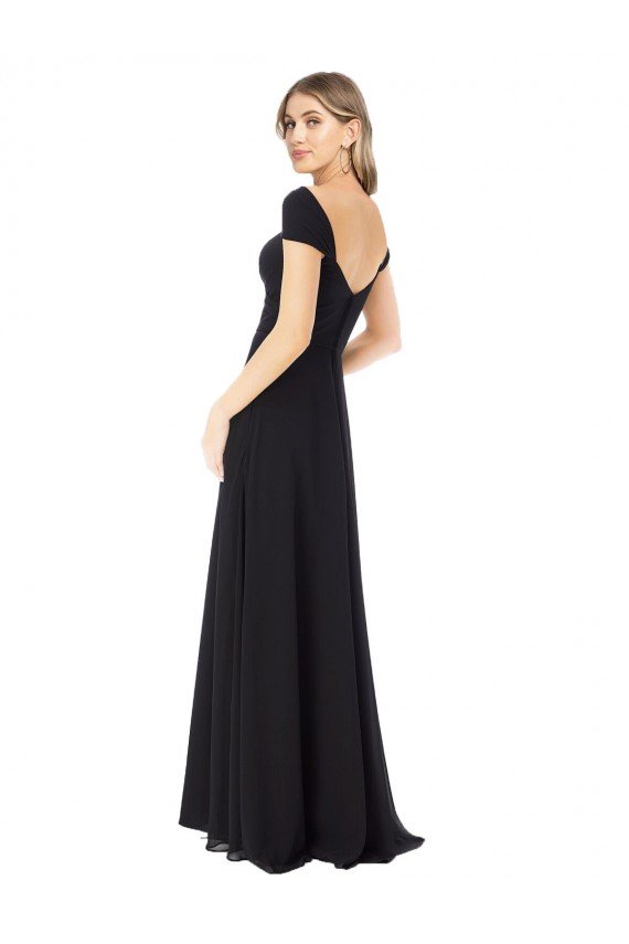 Shop Sweetheart Cap Sleeves Chiffon Bridesmaid Dress Sydney