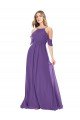 Shop Cold Shoulder Flutter Sleeves Chiffon Bridesmaid Dress Sydney
