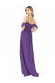 Shop Cold Shoulder Flutter Sleeves Chiffon Bridesmaid Dress Sydney
