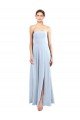 Fitted Strapless Full Length Chiffon Bridesmaid Dress with Front Slit Sydney