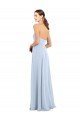 Fitted Strapless Full Length Chiffon Bridesmaid Dress with Front Slit Sydney