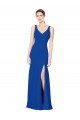 Shop Low Back Sleeveless Chiffon Bridesmaid Dress with Side Slit Sydney