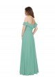 Shop Flounce Sleeves Off the Shoulder Long Chiffon Bridesmaid Dress Sydney