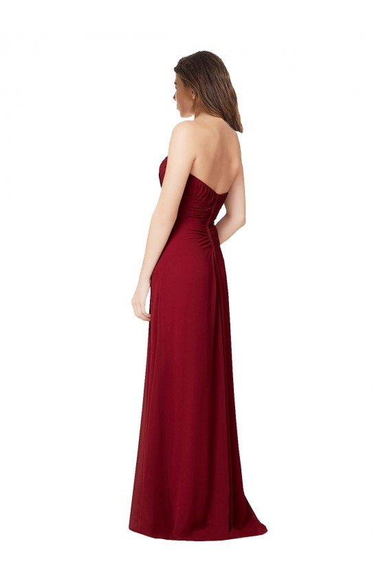 Draped Sweetheart Long Grecian Inspired Chiffon Bridesmaid Dress Sydney