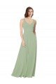 Shop A-Line Open Back Chiffon Bridesmaid Dress with Pockets Sydney