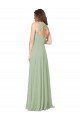 Shop A-Line Open Back Chiffon Bridesmaid Dress with Pockets Sydney