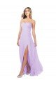Shop Draped Sweetheart Chiffon Bridesmaid Dress with High Slit Sydney