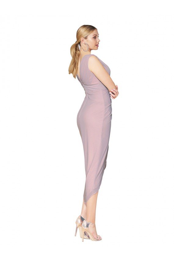 Shop Cocktail Length High Low Mermaid Chiffon Wrapped Bridesmaid Dress / Formal Prom Dress Sydney