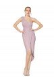 Shop High Low One Shoulder Ruffles V-Neck Chiffon Wrap Bridesmaid Dress / Formal Prom Dress Sydney