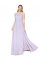 Shop High Neck Halter Shirred Chiffon Bridesmaid Dress / Formal Prom Dress Sydney