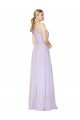 Shop High Neck Halter Shirred Chiffon Bridesmaid Dress / Formal Prom Dress Sydney