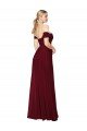 Shop Shirred Sweetheat Neckline Off the Shoulder Long Chiffon Bridesmaid Dress / Formal Prom Dress Sydney