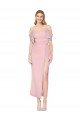Shop Mermaid Cold Shoulder Short Knee Length Chiffon Bridesmaid Dress / Formal Prom Dress Sydney