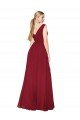 Shop Draped Mermaid Long V-Neck Chiffon Bridesmaid Dress / Formal Prom Dress with High Slit Sydney