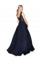 Shop High Neck V-Neck Long Chiffon Bridesmaid Dress / Prom Dress with Sequin Top Sydney