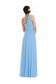 Shop Draped One Shoulder Maxi Bridesmaid Dress with Scarf Bow Sydney