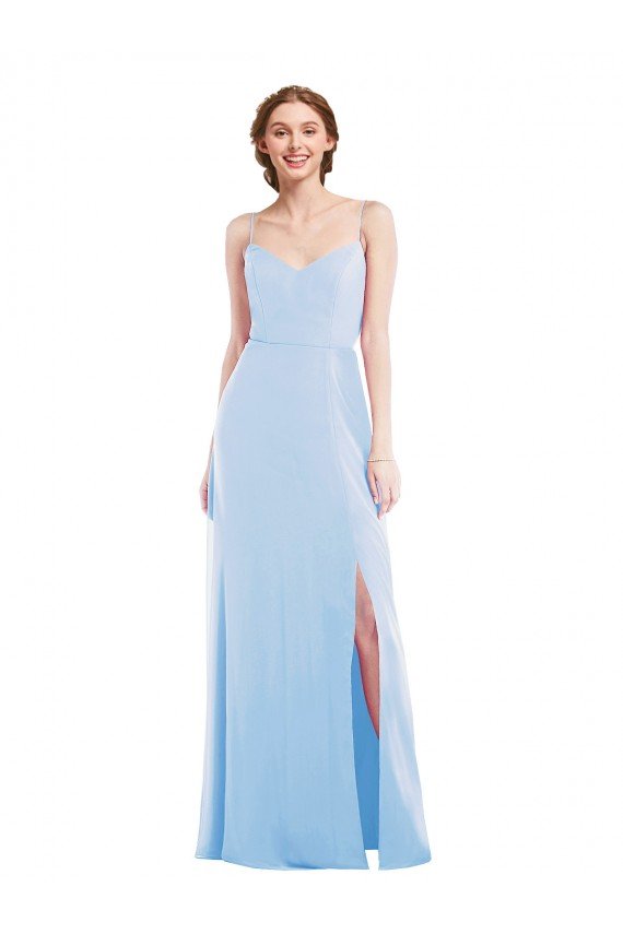 Shop Tie Back Cutout Maxi Formal Bridesmaid Dress with Front Slit Sydney