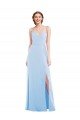 Shop Tie Back Cutout Maxi Formal Bridesmaid Dress with Front Slit Sydney