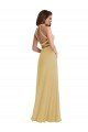 Shop Stand Collar Halter Maxi Bridesmaid Dress with Criss Cross Open Back Sydney
