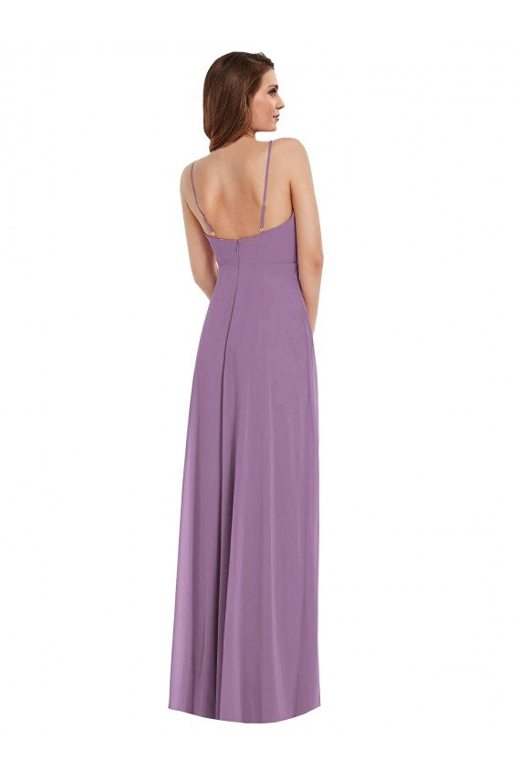 Shop Wrap Bodice Maxi Bridesmaid Dress with Front Slit Sydney