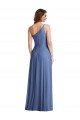 Shop One Shoulder Full Length Maxi Formal Bridesmaid Dress with Flirty Slit Sydney