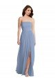 Shop Strapless A-Line Maxi Bridesmaid Dress with Front Slit Sydney