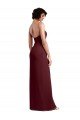 Shop Sleek Straight Neckline Chiffon Bridesmaid Dress with Spaghetti Straps and High Side Slit Sydney