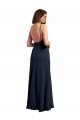 Shop Scoop Neck Long Chiffon Open Back Bridesmaid Dress with Spaghetti Straps Sydney